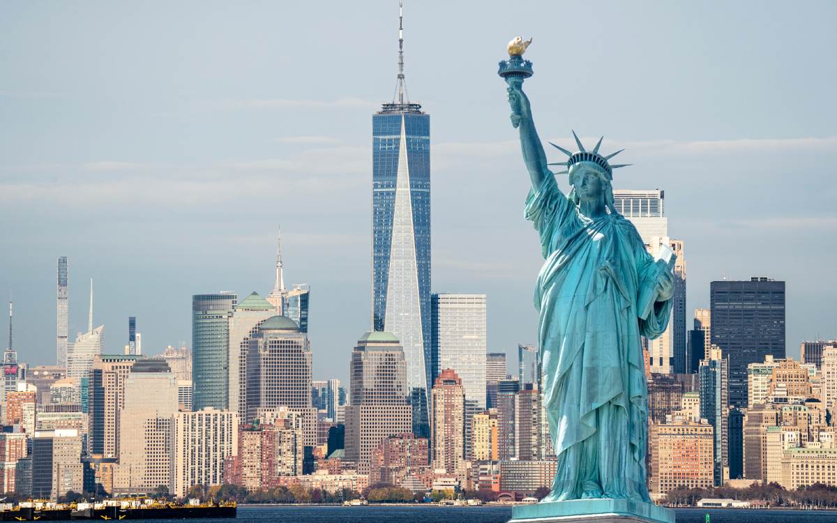 Statue of Liberty in New York.