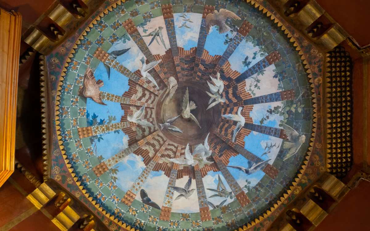 A beautiful fresco inside the building