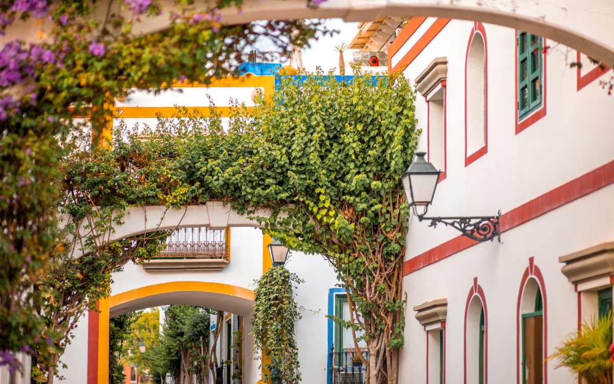 The seaside town of Mogán.