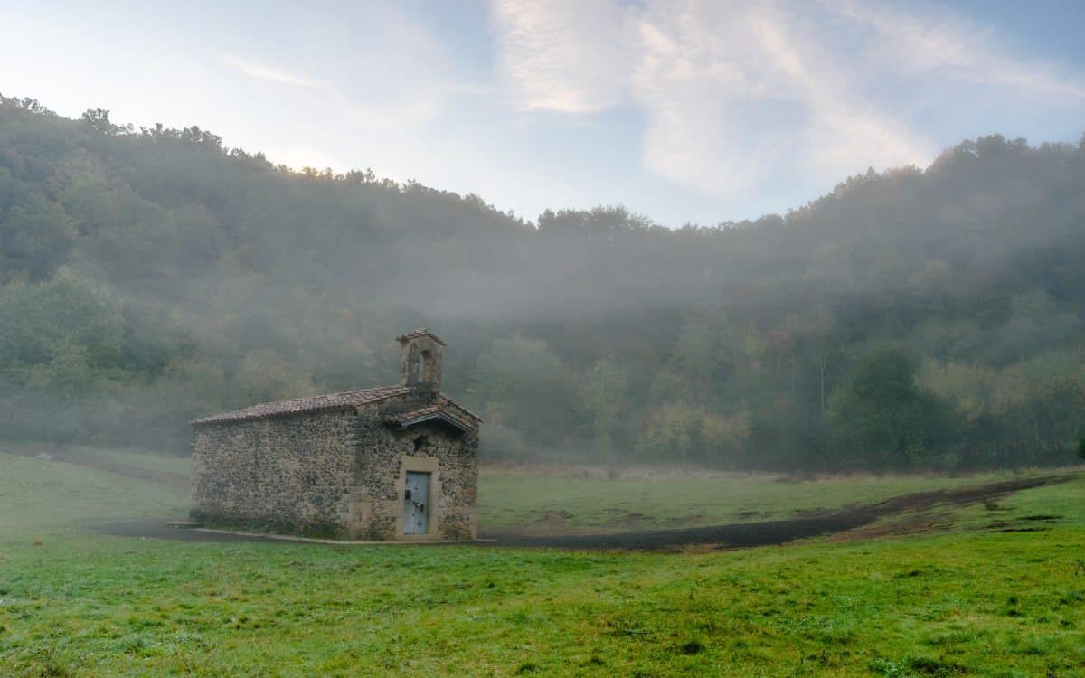 Crater and hermitage of Santa Margarida.