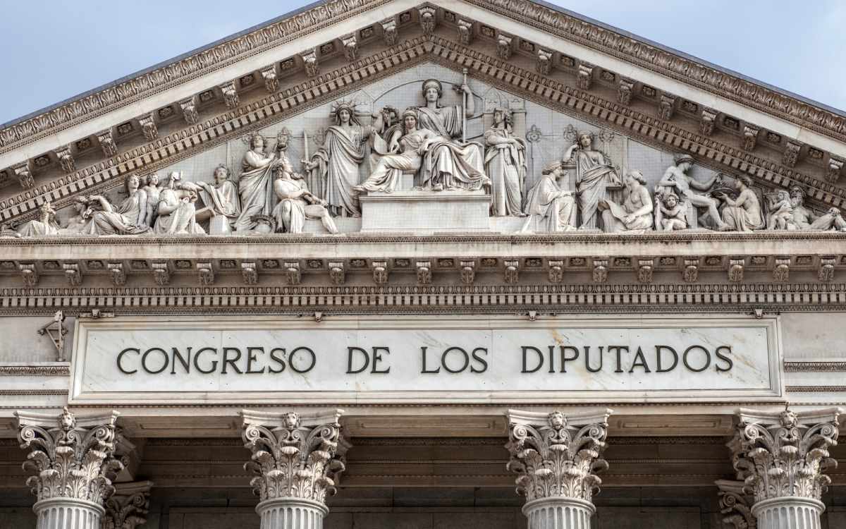 Frieze of the Congreso de los Diputados.