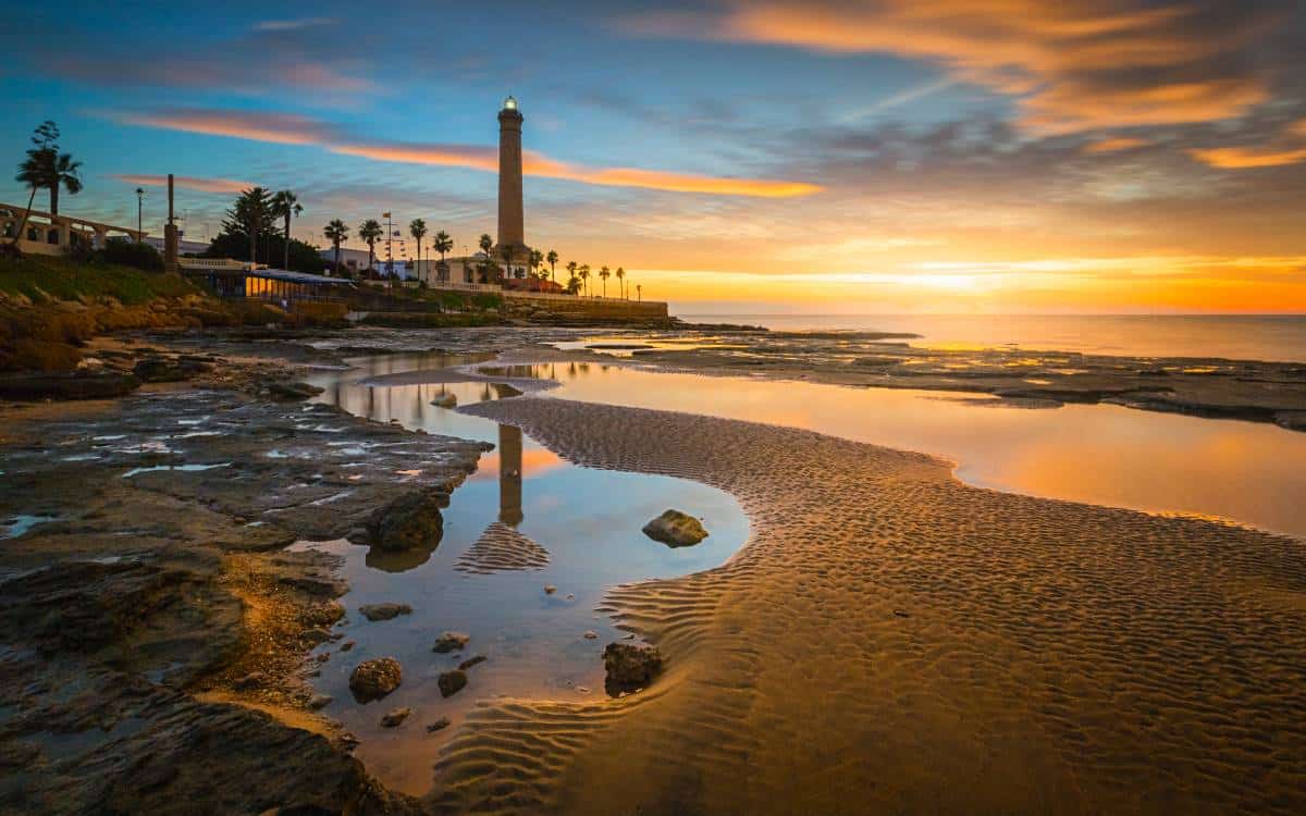 Las Canteras beach in Chipiona.