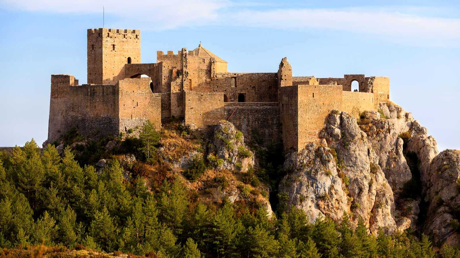 The Castle of Loarre in the province of Huesca. | Dreamstime