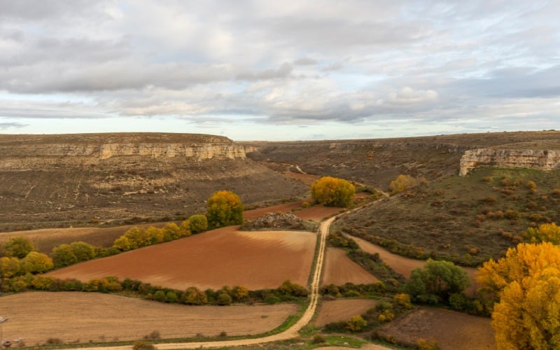 Vistas desde el punto más alto de la muralla de Rello