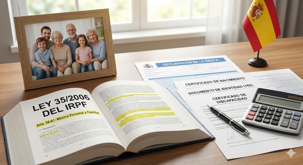Семейные льготы (Mínimo Familiar y Deducciones): Дети, Инвалидность и Алименты - Ley 35 2006