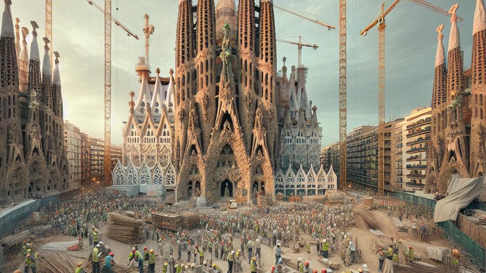 Саграда Фамилия приближается к высоте 172,5 метра