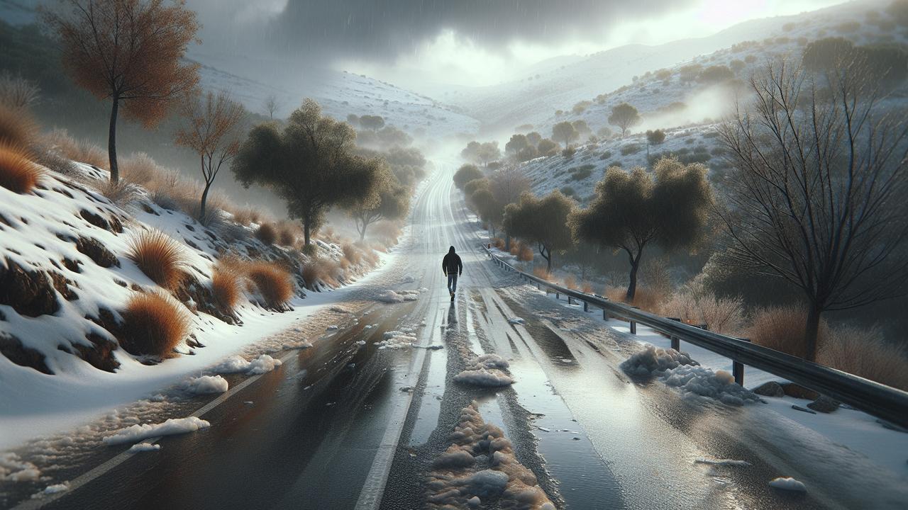 Иллюстрация к статье: Снег, ливни и ветер
Aemet прогнозирует, что во второй половине дня в пятницу и утром в субботу уровень снега в северо‑западном квадранте Испании опустится до 300–400 метров. В Баэтических горах (горная система на юге страны) снег возможен на высотах выше 1000–1200 метров.