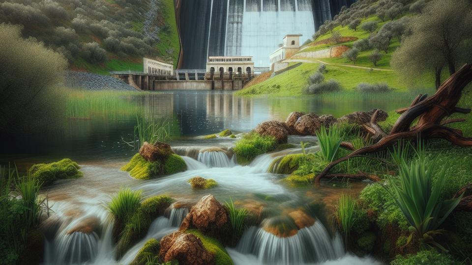 Плотина Монтеяхке начала сброс воды после достижения предела