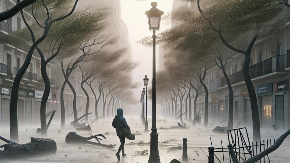 Буря Леонардо привела к шквальному ветру и инцидентам в Валенсии