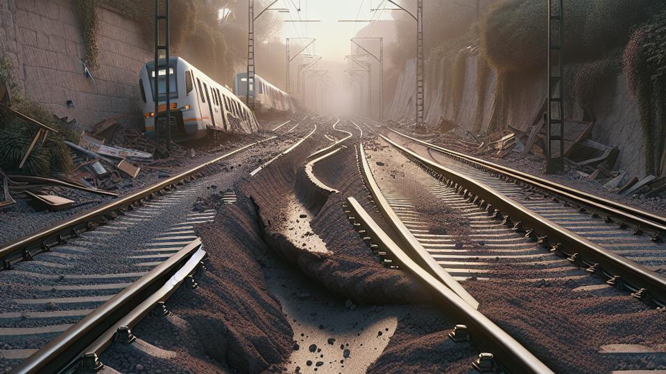 Обрушение пути R4 между Серданьолой и Сабаделем: движение уже стояло