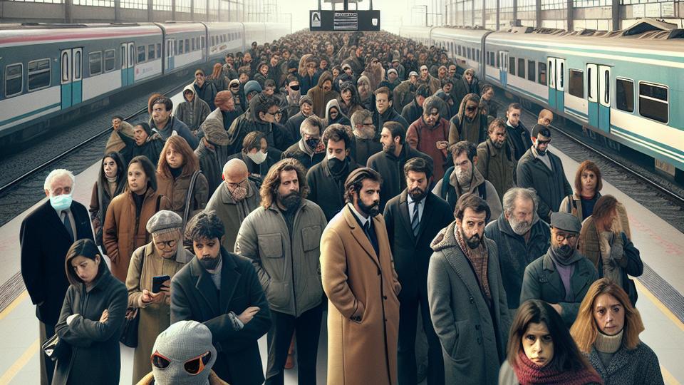 Иллюстрация к статье: Около 400 пассажиров остались на платформе станции Вальядолид