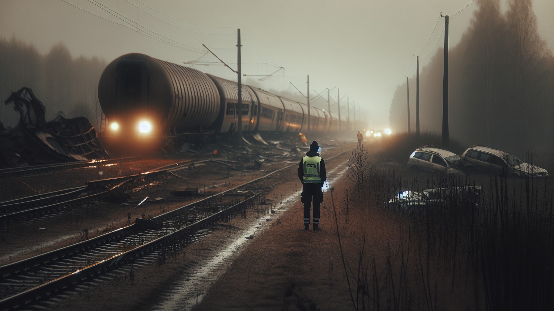 В Адамусе столкновение поездов унесло жизни десяти человек