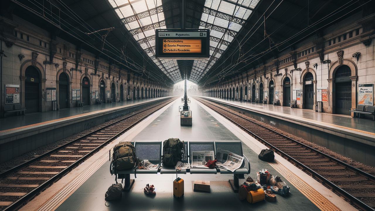 Иллюстрация к статье: Станция Rodalies на площади Каталонии