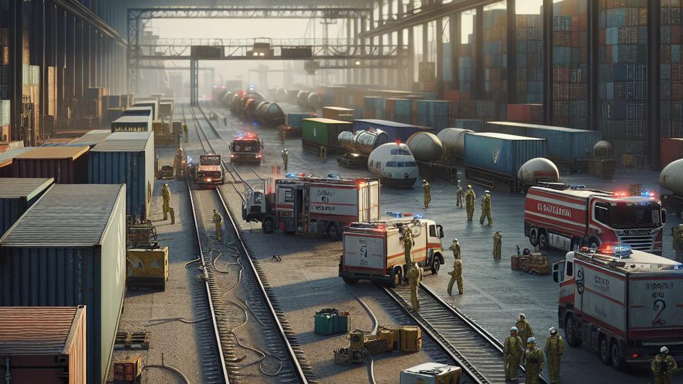 Утечка аргона остановила грузовой поезд на станции Ллагоста