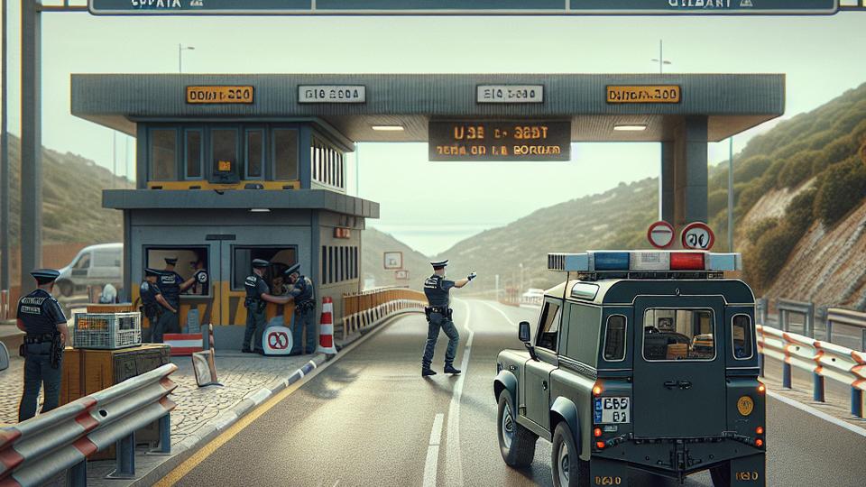 Иллюстрация к статье: Статья 56 разрешает «горячие» преследования между Испанией и Гибралтаром