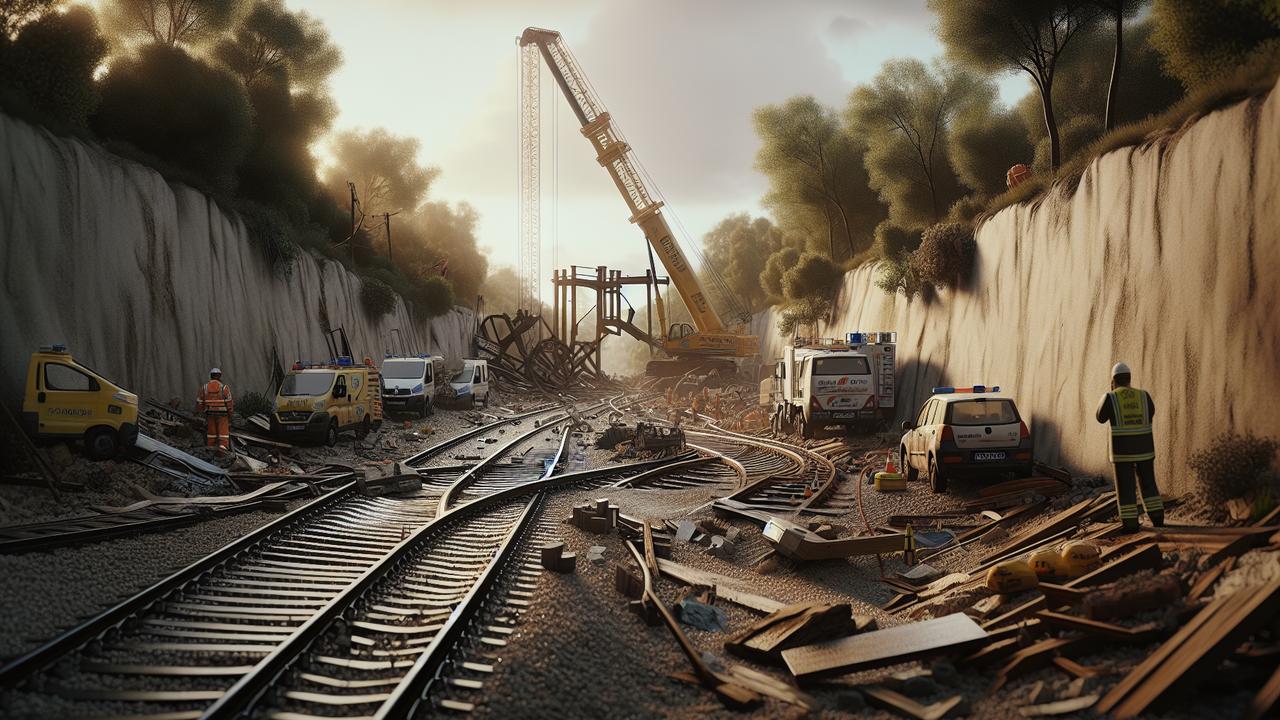 Поезд у Картахены врезался в кран: третья ж/д авария за неделю