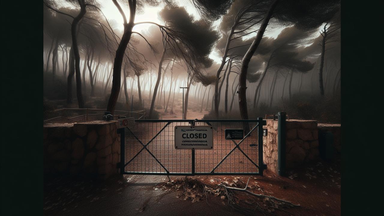 В Валенсии ввели экстремальный риск лесных пожаров из-за ветра