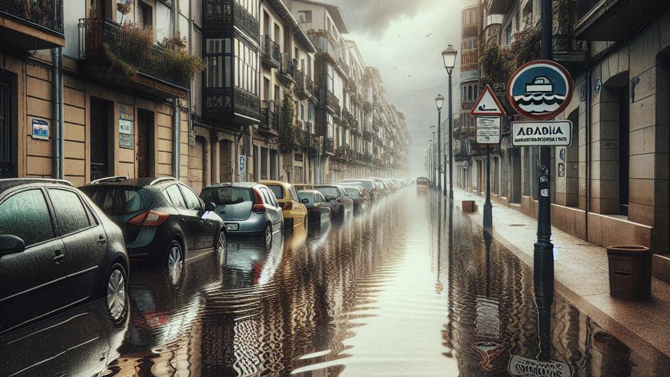 Иллюстрация к статье: Дожди в Стране Басков и плеамар усилили риск в Зубиауре