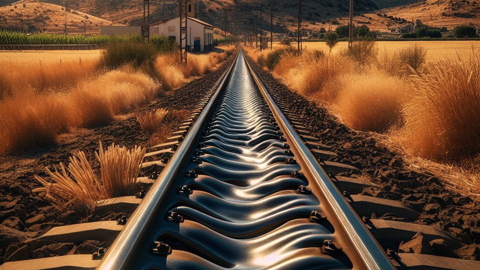 Иллюстрация к статье: Экстремальная жара деформирует железные дороги Rodalies и другие сети