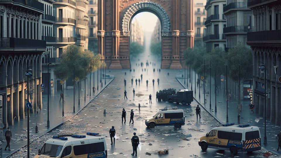 Иллюстрация к статье: Вечером собрание переросло в столкновения и вандализм