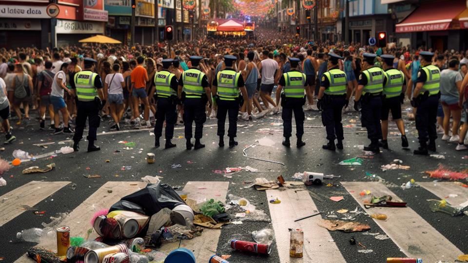 Иллюстрация к статье: Полиция UPR обнаружила следы взрывов на закрытой улице