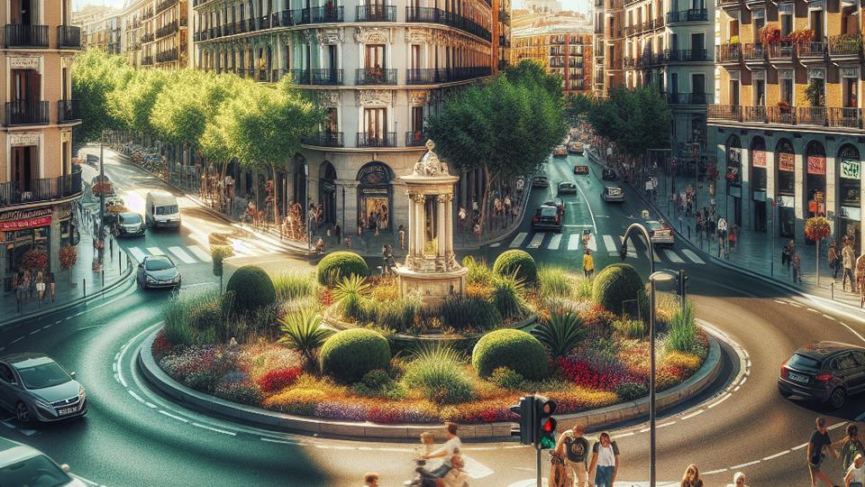 Иллюстрация к статье: Круговые развязки поддерживают поток движения в часы пик