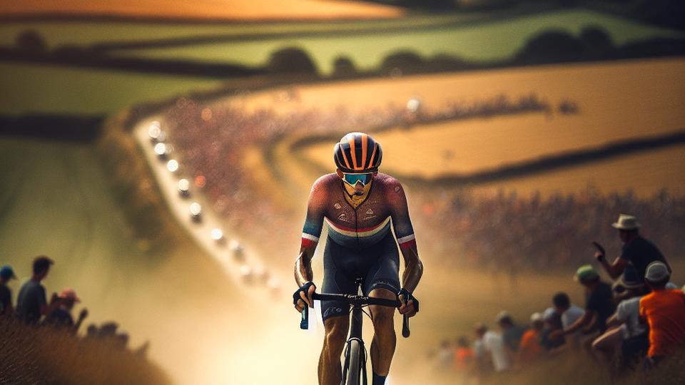 Иллюстрация к статье: Атака Погачара за 79,2 км до финиша